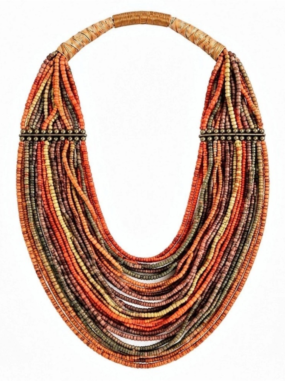 Multicolor Layered Beaded Necklace